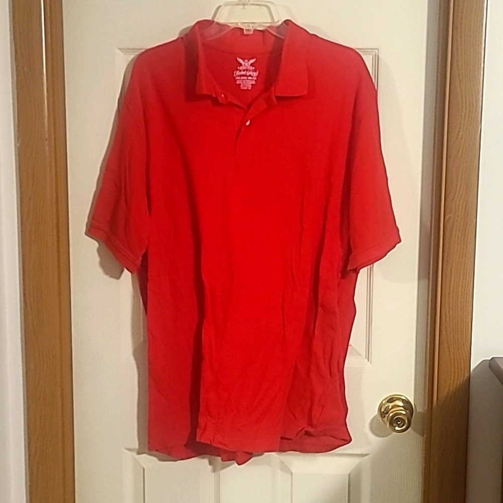 Men's Faded Glory Red Polo Short Sleeve